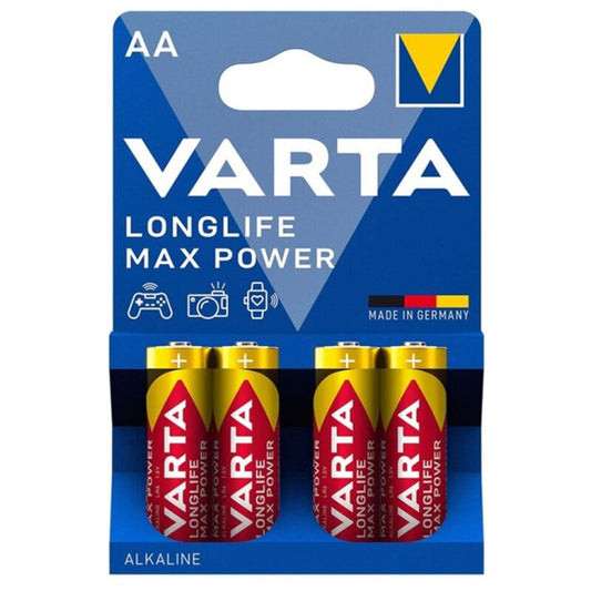 VARTA - MAX POWER ALKALINE BATTERY AA LR6 4 UNIT - 1