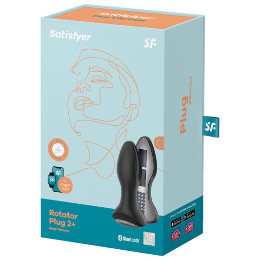 SATISFYER - ROTATOR PLUG 2+ VIBRATING PLUG APP RED - 1