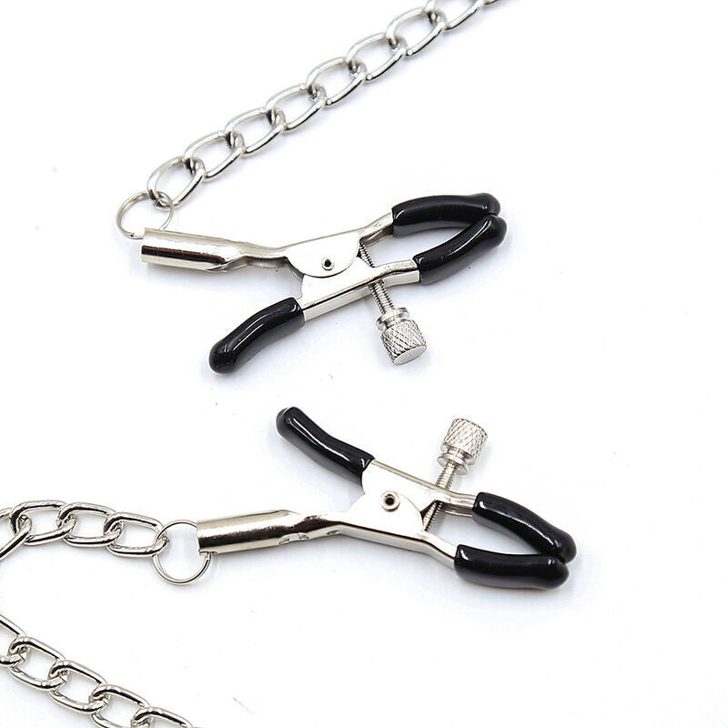 OHMAMA FETISH BLACK BALL GAG WITH NIPPLE CLAMPS - 1