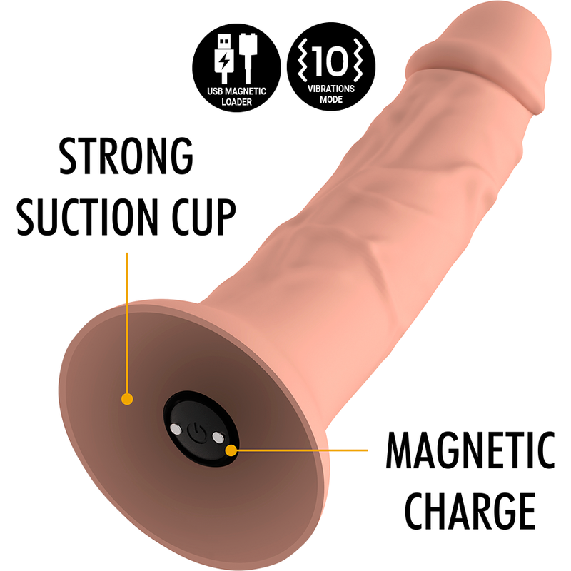 MYTHOLOGY - ASHER ORIGINAL DILDO M - VIBRATOR COMPATIBLE WITH WATCHME WIRELESS TECHNOLOGY - 3
