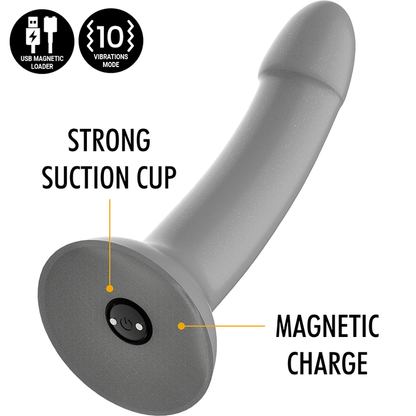 MYTHOLOGY - RUNE MAJESTIC DILDO S - WATCHME VIBRATOR COMPATIBLE WITH WIRELESS TECHNOLOGY