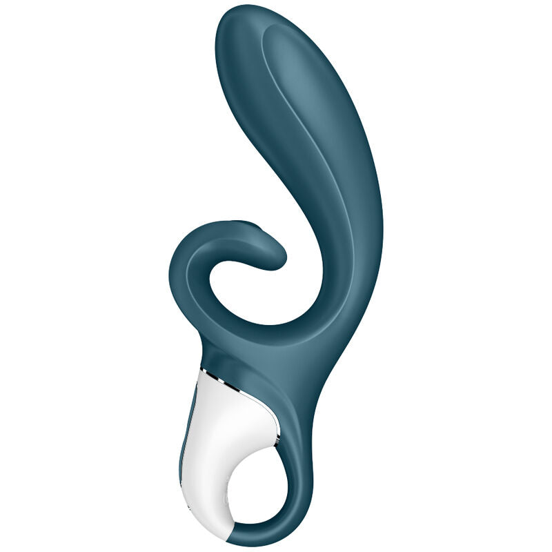 SATISFYER - HUG ME RABBIT VIBRATOR APP BLUE - PINK - 6