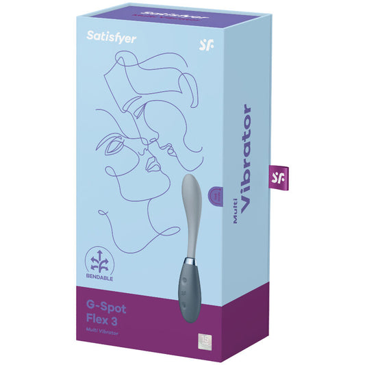 SATISFYER - G-SPOT FLEX 3 MULTI VIBRATOR RED - 1