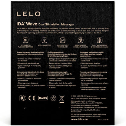 LELO - IDA WAVE COUPLES MASSAGER BLACK - 5
