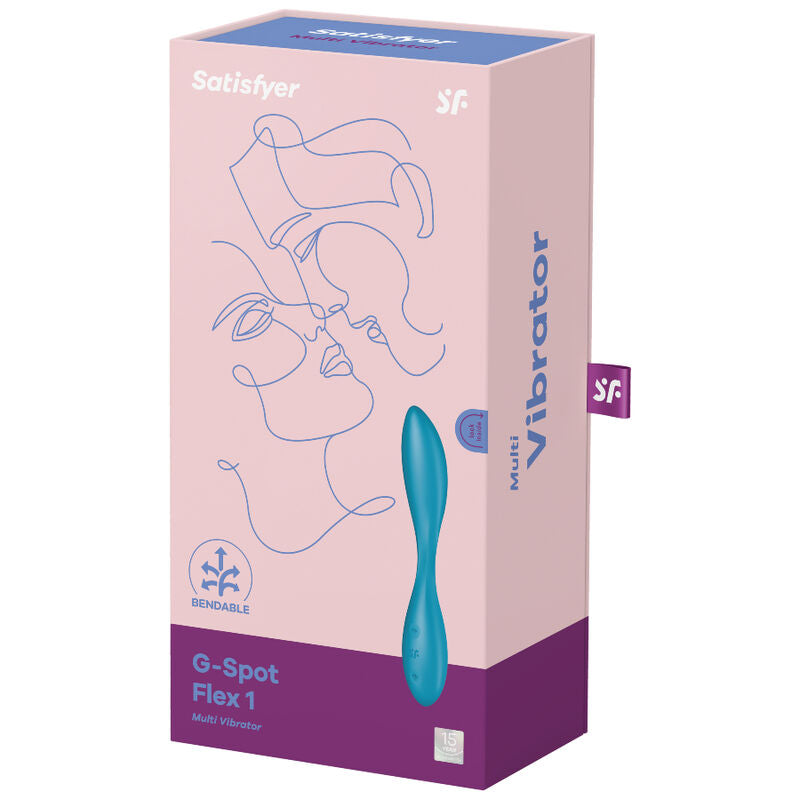 SATISFYER - G-SPOT FLEX 1 MULTI VIBRATOR BLUE - 2
