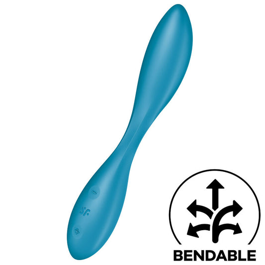 SATISFYER - G-SPOT FLEX 1 MULTI VIBRATOR BLUE - 1