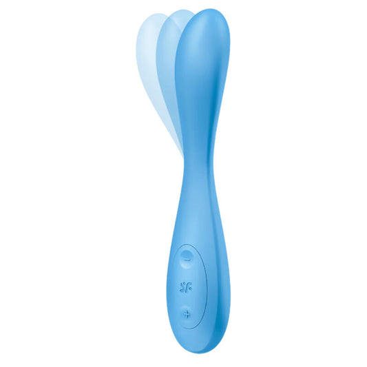 SATISFYER - G-SPOT FLEX 4+ BLUE MULTI VIBRATOR APP