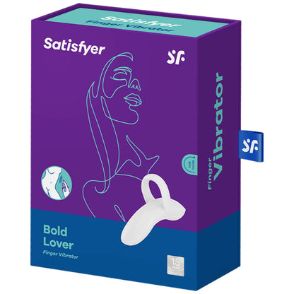 SATISFYER - BOLD LOVER PINK FINGER VIBRATOR