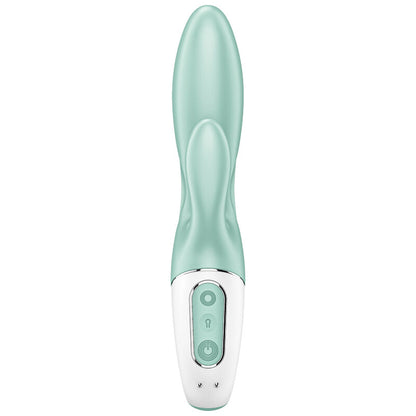 SATISFYER - AIR PUMP BUNNY 5+ INFLATABLE RABBIT VIBRATOR APP GREEN - 1