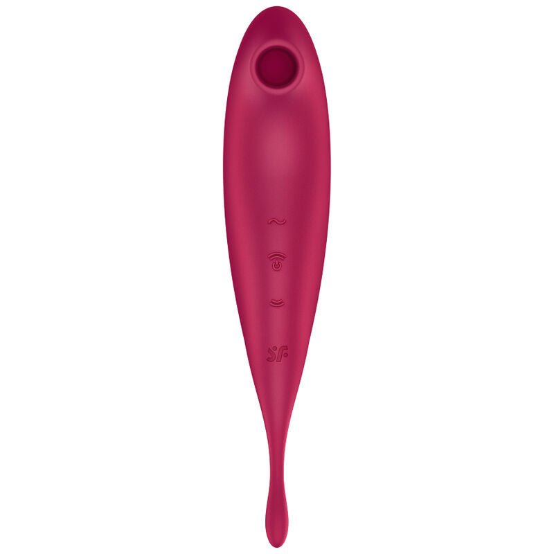 SATISFYER - TWIRLING PRO+ AIR PULSE STIMULATOR & VIBRATOR APP GREEN - 2