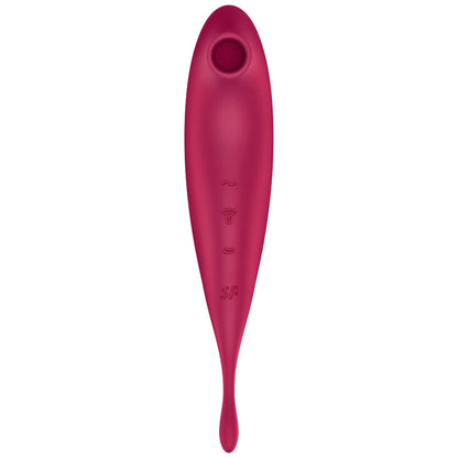 SATISFYER - TWIRLING PRO+ AIR PULSE STIMULATOR & VIBRATOR APP GREEN - 2