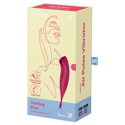 SATISFYER - TWIRLING PRO+ AIR PULSE STIMULATOR & VIBRATOR APP GREEN - 1