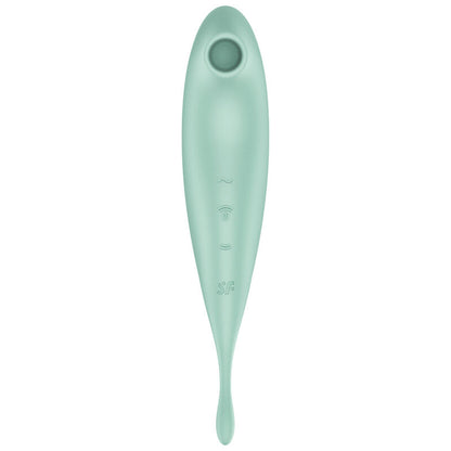 SATISFYER - TWIRLING PRO+ AIR PULSE STIMULATOR & VIBRATOR APP GREEN - RED - 4