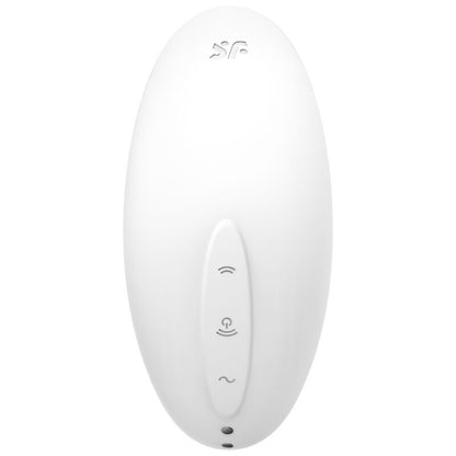 SATISFYER - VULVA LOVER 2 AIR PULSE STIMULATOR & VIBRATOR WHITE - WHITE - 7