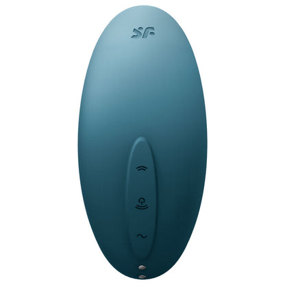 SATISFYER - VULVA LOVER 2 AIR PULSE STIMULATOR & VIBRATOR WHITE - BLUE - 3