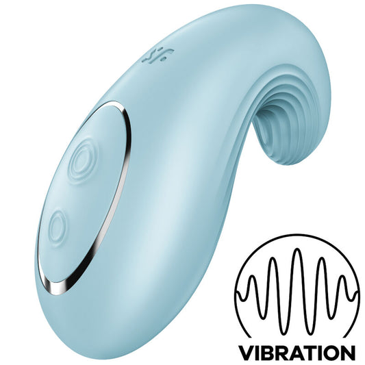 SATISFYER - DIPPING DELIGHT LAY-ON VIBRATOR RED - BLUE - 1
