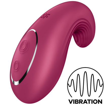 SATISFYER - DIPPING DELIGHT LAY-ON VIBRATOR RED - RED - 8