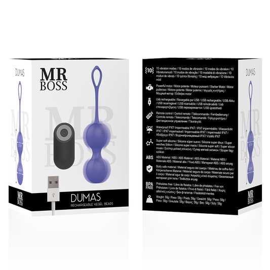 MR BOSS - DUMAS VIBRATING KEGEL BEADS REMOTE CONTROL - 1