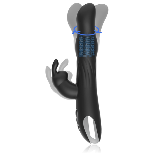 BRILLY GLAM- MOEBIUS RABBIT VIBRATOR & ROTATOR COMPATIBLE WITH WATCHME WIRELESS TECHNOLOGY - 1