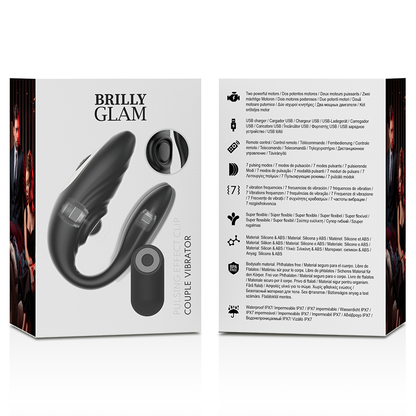 BRILLY GLAM - COUPLE PULSING & VIBRATING REMOTE CONTROL - 7