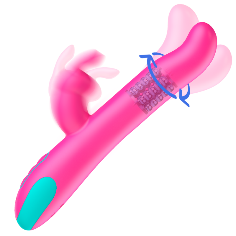 HAPPY LOKY - PLUTO RABBIT VIBRATOR & ROTATOR WATCHME WIRELESS TECHNOLOGY COMPATIBLE - 4