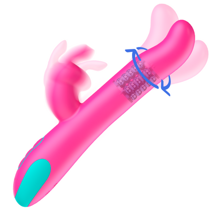 HAPPY LOKY - PLUTO RABBIT VIBRATOR & ROTATOR WATCHME WIRELESS TECHNOLOGY COMPATIBLE - 4