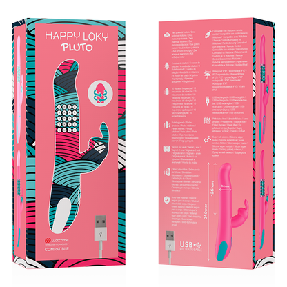 HAPPY LOKY - PLUTO RABBIT VIBRATOR AND ROTATOR WATCHME COMPATIBLE WITH WIRELESS TECHNOLOGY