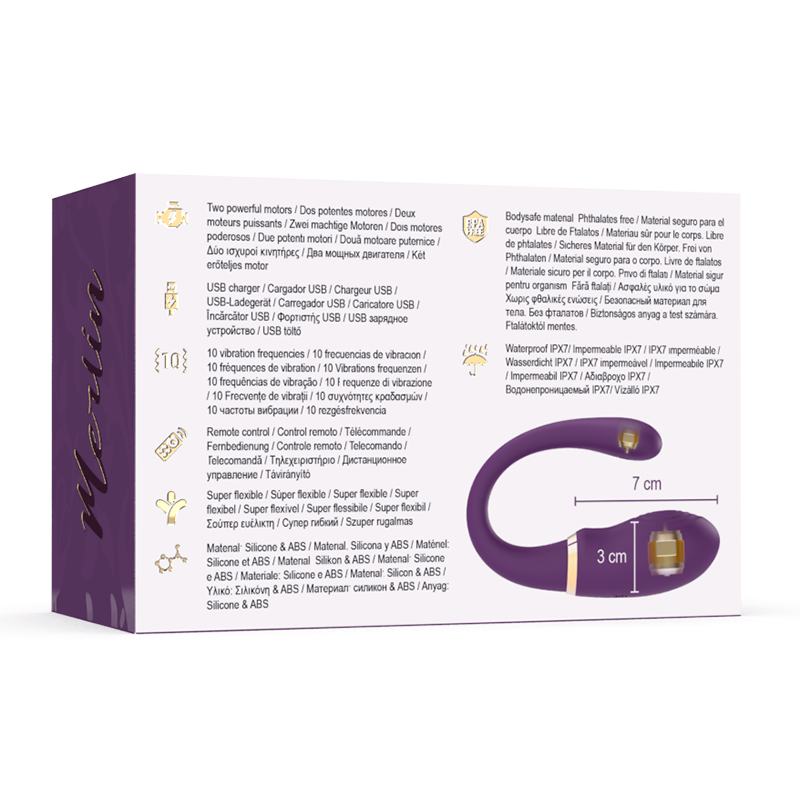 TREASURE - MERLIN DOUBLE COUPLE VIBRATOR REMOTE CONTROL - 8