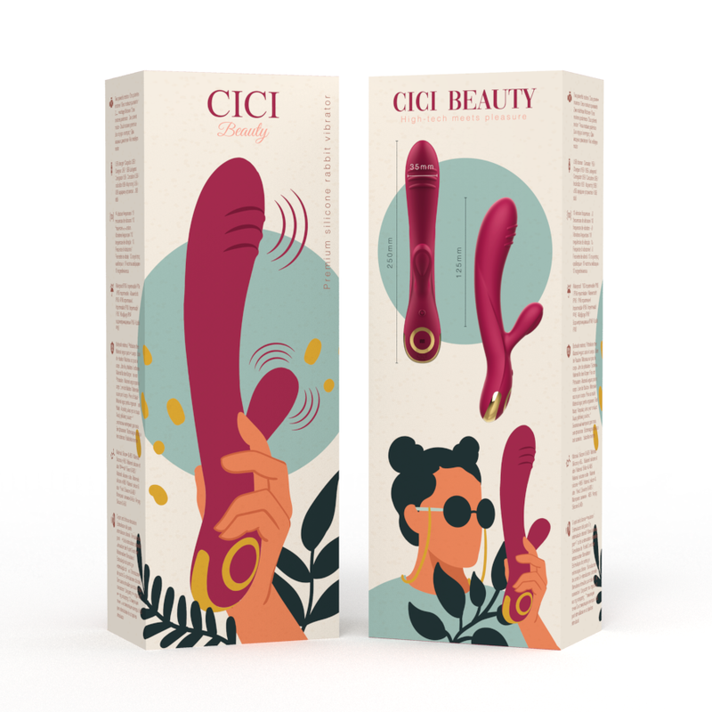 CICI BEAUTY - PREMIUM SILICONE RABBIT VIBRATOR - 6