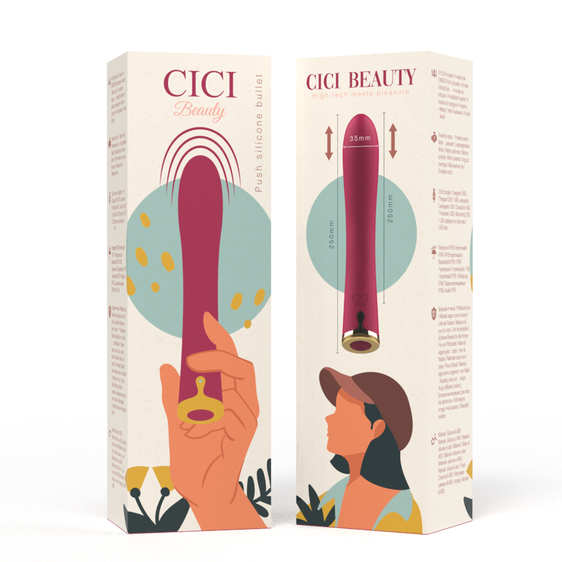 CICI BEAUTY - PREMIUM SILICONE PUSH BULLET - 3