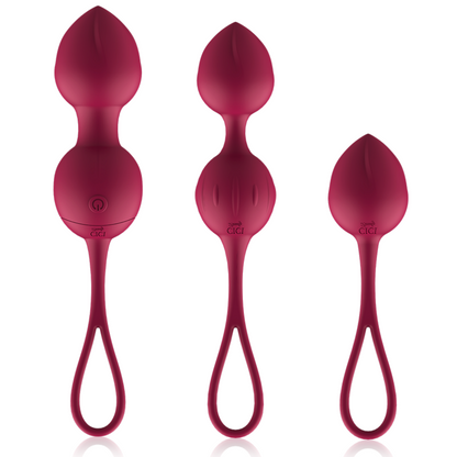 CICI BEAUTY - PREMIUM SILICONE 3 VIBRATING KEGEL BEADS REMOTE CONTROL - 1