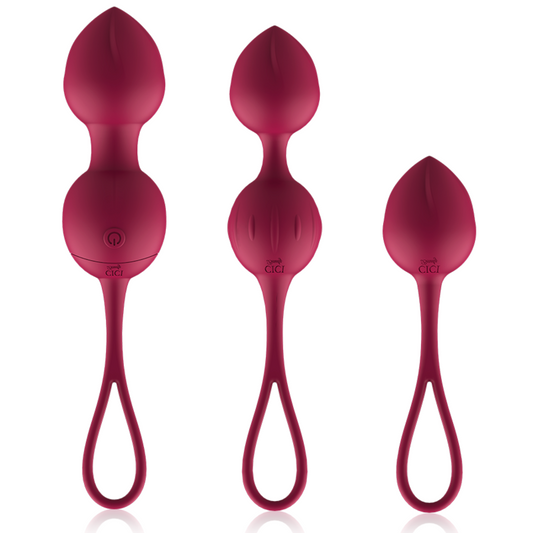 CICI BEAUTY - PREMIUM SILICONE 3 VIBRATING KEGEL BEADS REMOTE CONTROL - 1