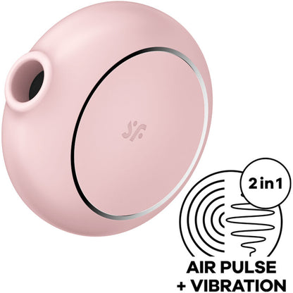 SATISFYER - PRO TO GO 3 DOUBLE AIR PULSE STIMULATOR & VIBRATOR BLUE - PINK - 6