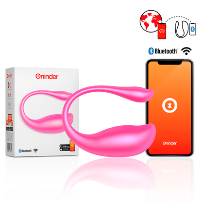 ONINDER - NAIROBI VIBRATING EGG BLACK - FREE APP - PINK - 6