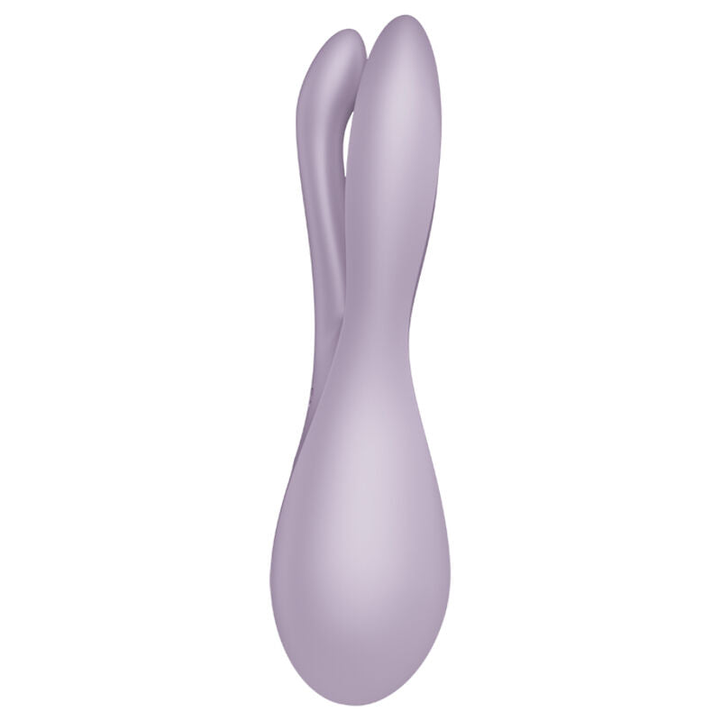 SATISFYER - THREESOME 2 VIBRATOR VIOLET - BLACK - 8
