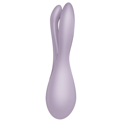 SATISFYER - THREESOME 2 VIBRATOR VIOLET - BLACK - 8