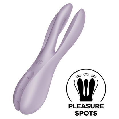 SATISFYER - THREESOME 2 VIBRATOR VIOLET - LILAC - 9
