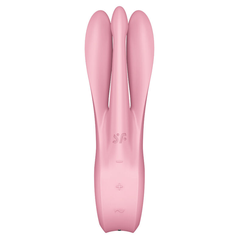 SATISFYER - THREESOME 1 VIBRATOR PINK - BLUE - 8