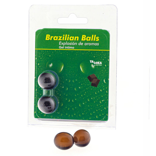 TALOKA - 2 BRAZILIAN BALLS CHOCOLATE INTIMATE GEL - 1