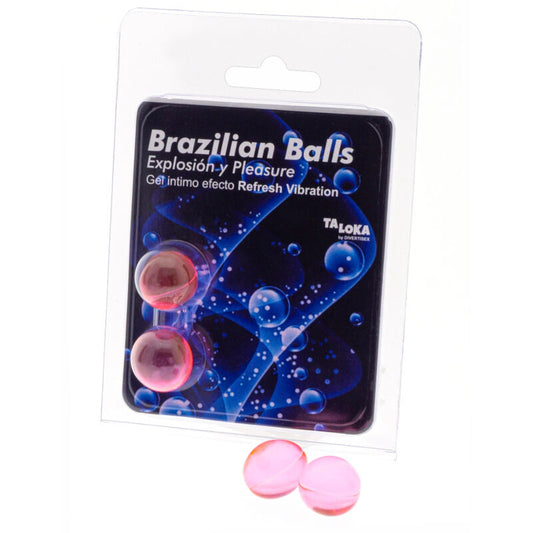 TALOKA - 2 BRAZILIAN BALLS REFRESH VIBRATING EFFECT EXCITING GEL - 1