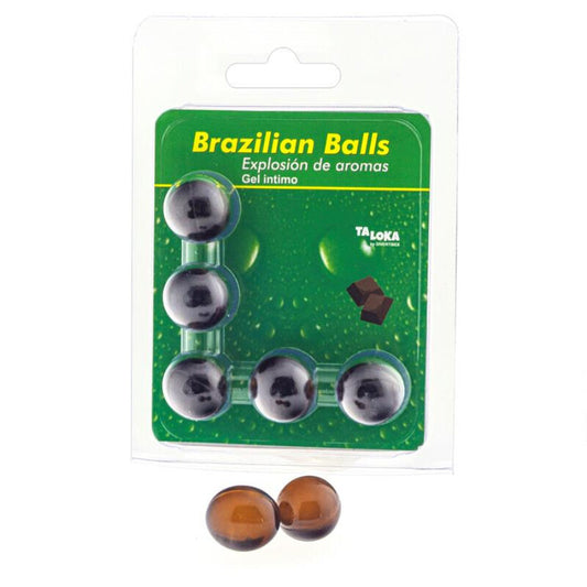 TALOKA - 5 BRAZILIAN BALLS CHOCOLATE INTIMATE GEL - 1