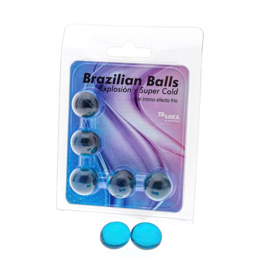 TALOKA - 5 BOULES BRÉSILIENNES EFFET FROID GEL EXCITANT