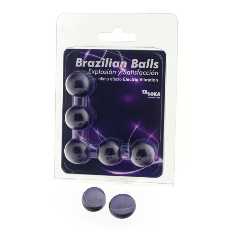 TALOKA - 5 BRAZILIAN BALLS ELECTRIC VIBRATING EFFECT EXCITING GEL - 1
