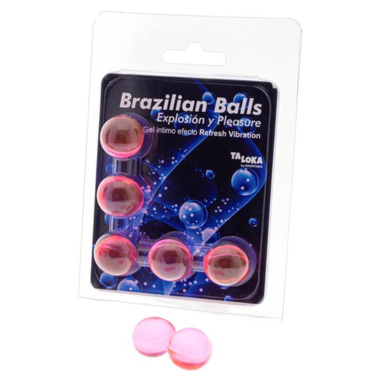 TALOKA - 5 BOULES BRÉSILIENNES RAFRAÎCHISSANTES EFFET VIBRANT GEL EXCITANT