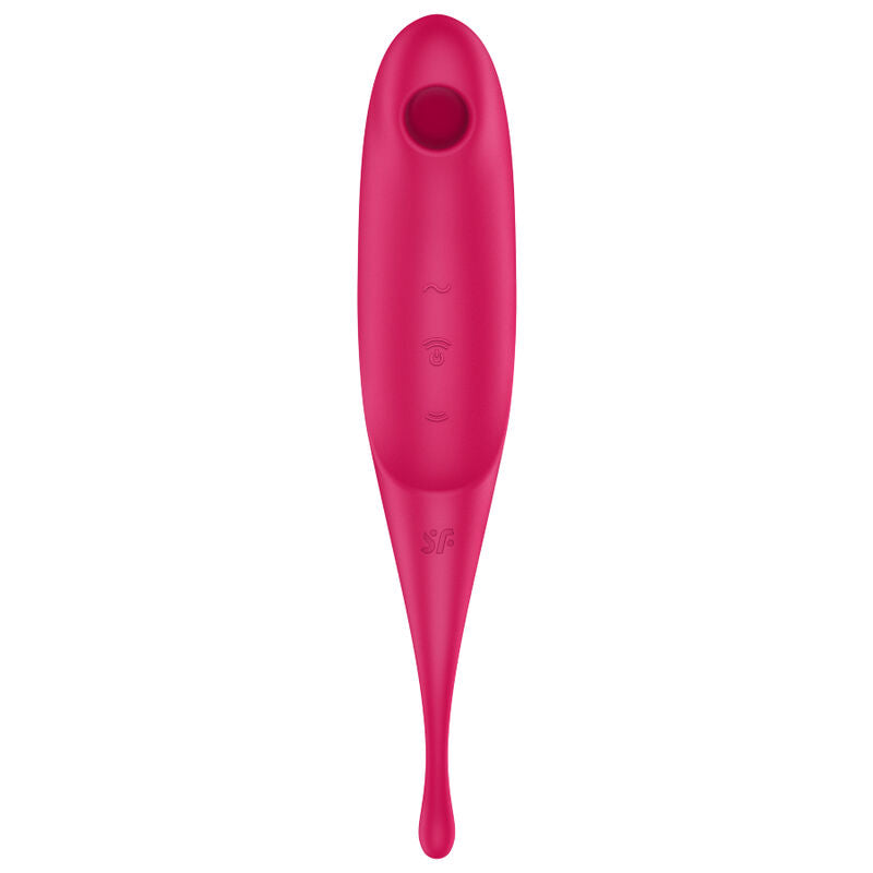 SATISFYER - TWIRLING PRO AIR PULSE STIMULATOR AND VIBRATOR BLUE