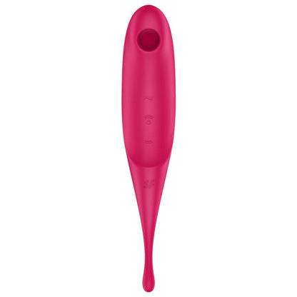 SATISFYER - TWIRLING PRO AIR PULSE STIMULATOR AND VIBRATOR BLUE