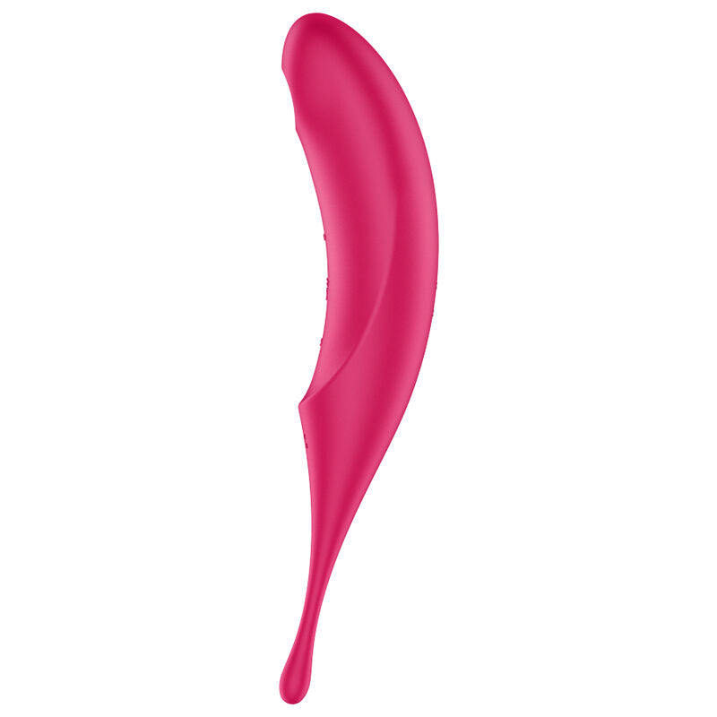 SATISFYER - TWIRLING PRO AIR PULSE STIMULATOR AND VIBRATOR BLUE