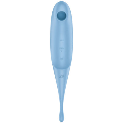 SATISFYER - TWIRLING PRO AIR PULSE STIMULATOR & VIBRATOR BLUE - RED - 7