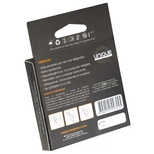 UNIQ - CLASSIC LATEX FREE CONDOMS 3 UNITS - 1