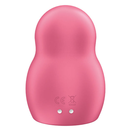 SATISFYER - PRO TO GO 1 STIMULATEUR DOUBLE AIR PULSE &amp; VIBRATEUR ROUGE